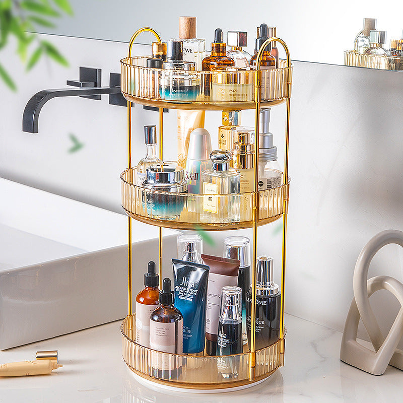 Bathroom Cosmetics Rotating Storage Rack Desktop box