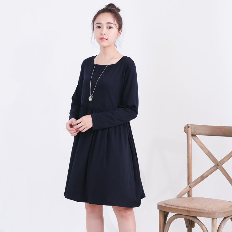 Maternity Wear Mid-length Breastfeeding Dress