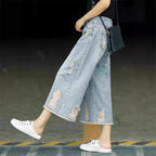 High Waist Loose And Slimming Nostalgic Wide-leg Pants