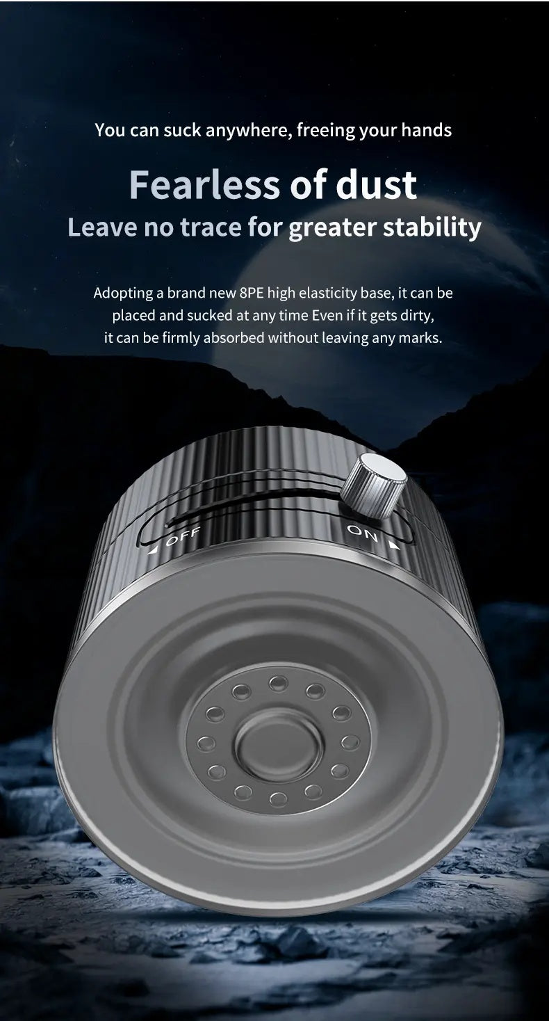 Vacuum Magnetic Phone Holder, Foldable And Retractable, Strong Magnetic, Portable, Multi-scene Use, Easy To Operation, No Bubbles