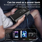 Car Battery Starter With Air Compressor 12V 2000A Car Battery Starter Digital Tire Inflator