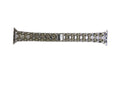 Two-tone Alloy Strap I-bead Diamond-set Metal Strap