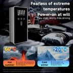 Car Battery Starter With Air Compressor 12V 2000A Car Battery Starter Digital Tire Inflator